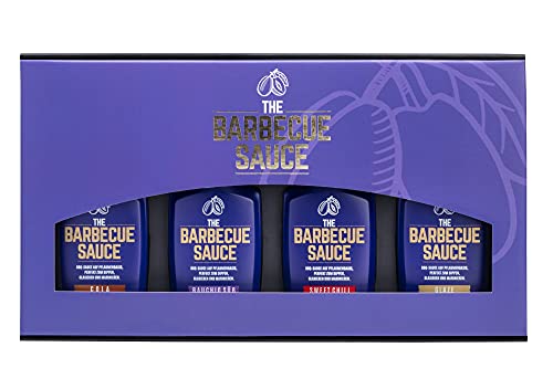 THE BARBECUE SAUCE BBQ & Grillsaucen Set 4 x 390 g | "CLASSIC" | RAUCHIG SÜß BBQ SAUCE, SWEET CHILI BBQ SAUCE, COLA BBQ SAUCE, GLAZE BBQ SAUCE | Grillsoße, Dip & Dressing (CLASSIC) von THE BARBECUE SAUCE ORIGINAL REZEPTUR