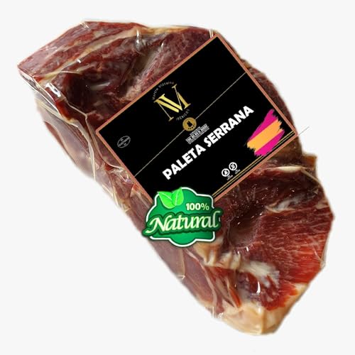 1.2 Kg Spanischer knochenloser Serrano Schinken RESERVA 100% natürlich - Ein echtes spanisches Gourmet-Erlebnis, das Sie mit Ihren Lieben teilen können - Jamon Serrano Schinken ohne Knochen von THE BLACK HOOF