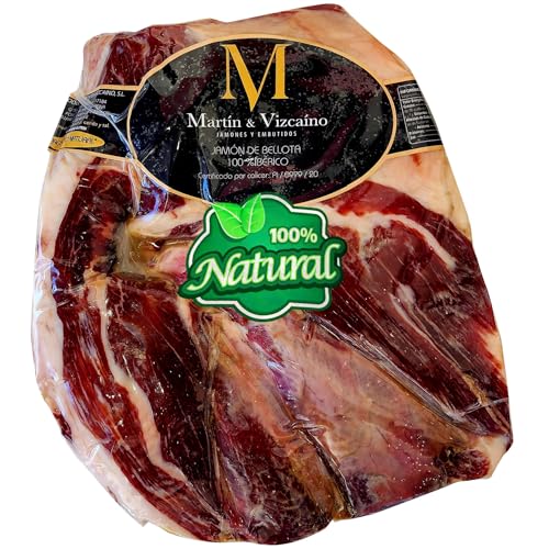 2.5 Kg Pata Negra 100% Iberico Schinken BELLOTA ohne Knochen - Von mit Eicheln gefütterten Iberico-Schweinen und 100% natürlich gereift - Ein wirklich unvergessliches Erlebnis - Jamon Iberico Bellota von THE BLACK HOOF