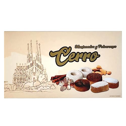 Mantecados y Polvorones Cerro, aus Spanien – Sortiment original spanischer Weihnachtssüßigkeiten – 600 Gramm von THE BLACK HOOF