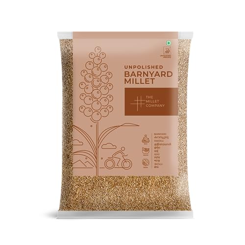 The Millet Company Unpolished Barnyard Millet, Sanva, Oodalu, Bhagar, Gluten Free, Natural Farm Produce, High Fiber Millets, Healthy Food Alternatives (0.5 kg) von THE MILLET COMPANY