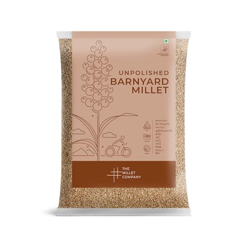 The Millet Company Unpolished Barnyard Millet, Sanva, Oodalu, Bhagar, Gluten Free, Natural Farm Produce, High Fiber Millets, Healthy Food Alternatives (1 kg) von THE MILLET COMPANY