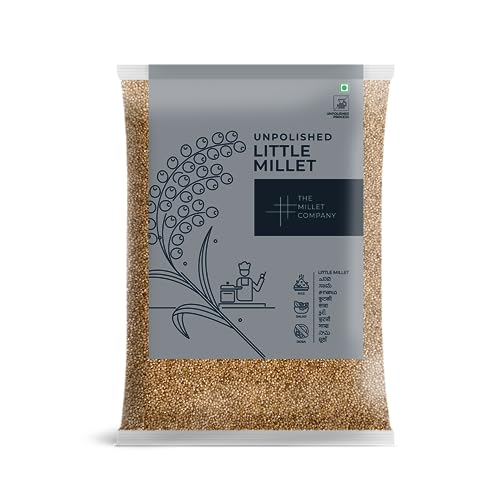 The Millet Company Unpolished Little Millet Saame, Sava, Gluten Free, Natural Farm Produce, Healthy Food Alternatives Raw & Grown in India (0.5 kg) von THE MILLET COMPANY