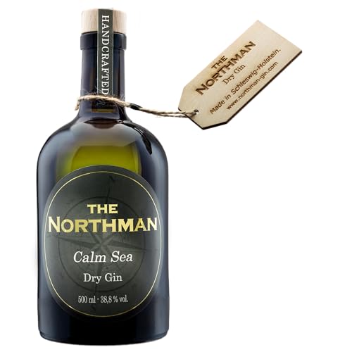 THE NORTHMAN Dry Gin "Calm Sea" | Von Hand an der Küste Schleswig-Holsteins hergestellt. | Erlebe den Norden. | Jede Flasche von Hand signiert & nummeriert. | 0,5 L von THE NORTHMAN Dry Gin