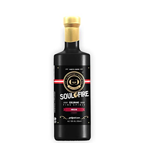 Grillgold Edelbrand Kirsche, Soulfire von Grillgold, Kirschen Schnaps aus der Region oder eigenem Obstgarten, aus Österreich, Alc. 40%, Reifezeit 6 Jahre (200ml) von THE PERFECTION OF PASSION GRILLGOLD