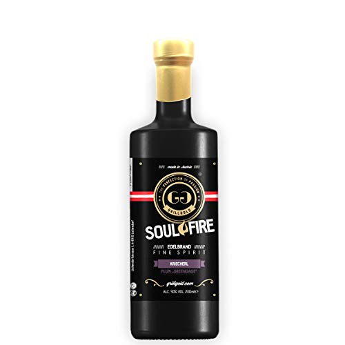 Grillgold Edelbrand Kriecherl, Soulfire von Grillgold, Kricherl Schnaps aus der Region oder eigenem Obstgarten, aus Österreich, Alc. 40%, Reifezeit 6 Jahre (200ml) von THE PERFECTION OF PASSION GRILLGOLD