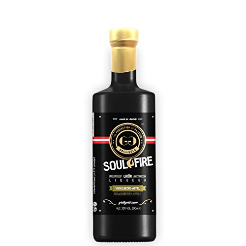 Grillgold Likör Vogelbeere und Apfel, Soulfire von Grillgold, Vogelbeere-Apfel Likör aus der Region oder eigenem Obstgarten, aus Österreich, Alc. 35%, Reifezeit 5 Jahre (200ml) von THE PERFECTION OF PASSION GRILLGOLD