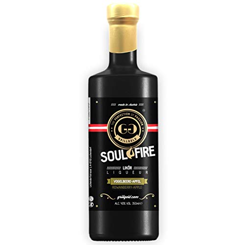 Grillgold Likör Vogelbeere und Apfel, Soulfire von Grillgold, Vogelbeere-Apfel Likör aus der Region oder eigenem Obstgarten, aus Österreich, Alc. 35%, Reifezeit 5 Jahre (350ml) von THE PERFECTION OF PASSION GRILLGOLD