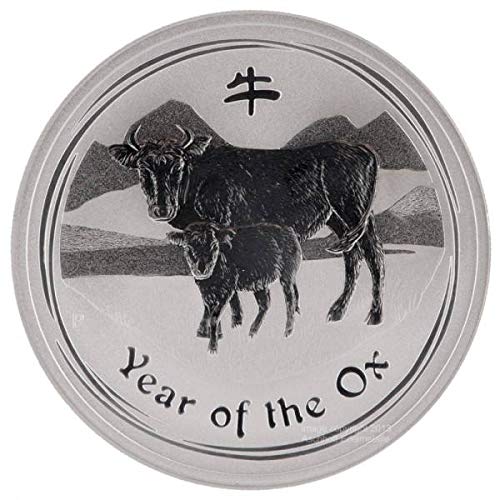 Lunar II Ochse 2009 1 Unze Silber Münze Silbermünze Australien 1 oz silber in Münzkapsel von THE PERTH MINT