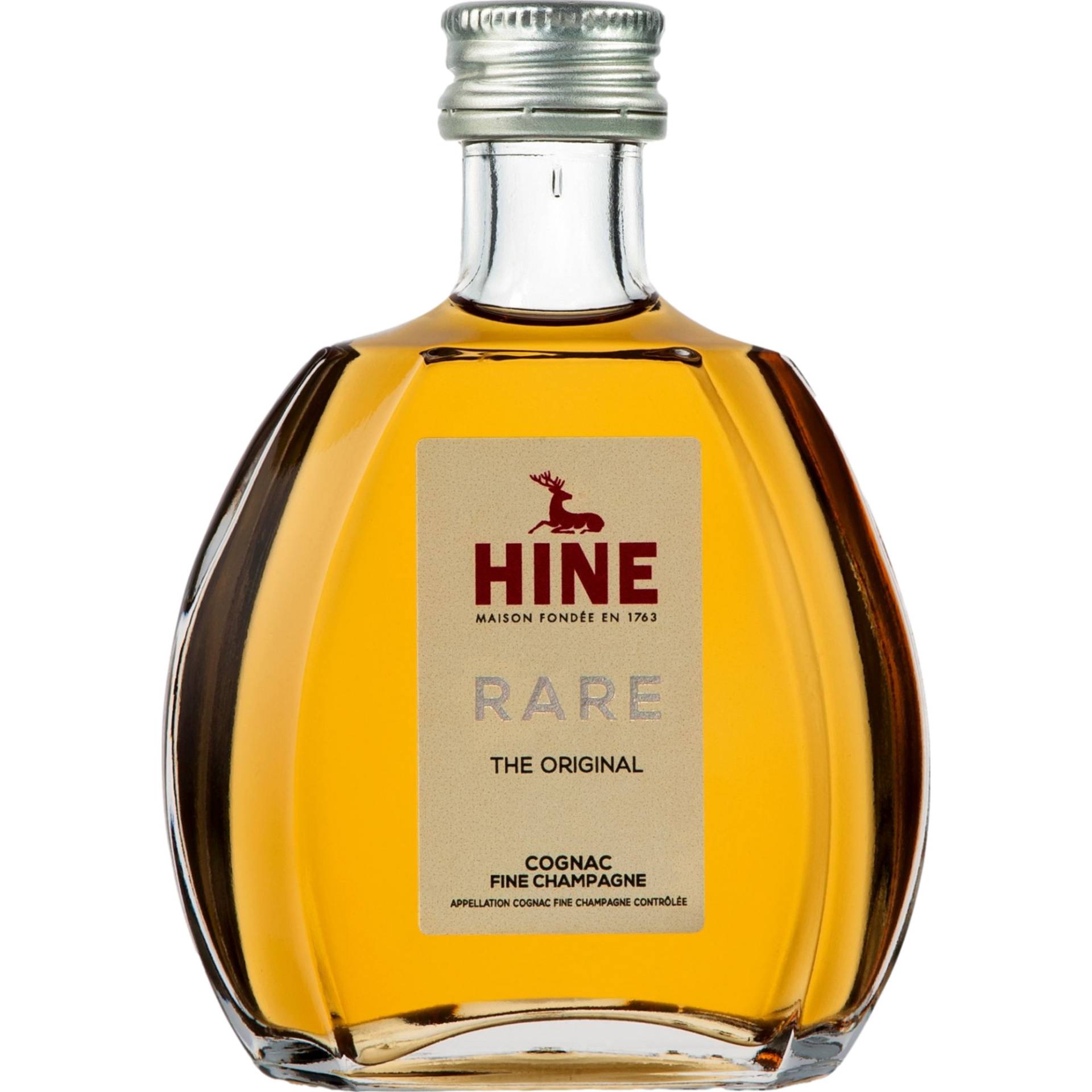 Hine Cognac Rare The Original, Cognac AOP, 0,05 L, 40% Vol. in Miniaturausführung, Cognac, Spirituosen von THOMAS HINE - 16 Quai de l'Orangerie, FR 16200 Jarnac - FR