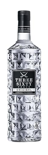 THREE SIXTY VODKA - Diamond filtrated Vodka - In der einzigartigen Facettenschliff-Flasche - Ein ungewöhnlich mildes und weiches Geschmacksprofil - 3L - 37,5% vol. von THREE SIXTY