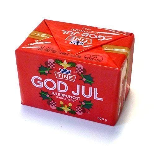 Brunost mit Kardamom 500g von Tine Julebrunost Krydret Floetemysost Rahmmolkenkäse Molkenkäse Gudbrandsdalsost Brunost Molkenkäse Braunkäse Geitost Gjetost Karamellkäse von TINE