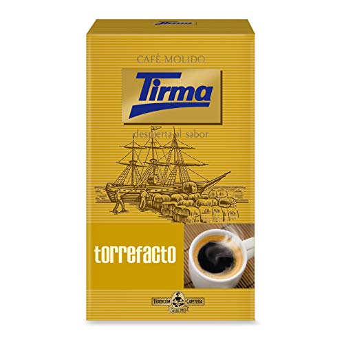 Tirma Torrefacto Kaffee | Spanischer Premiumkaffee | Reichhaltiges starkes Aroma | Reich an Antioxidantien | für Cafetiere / French Press, Filter, Pour Over, Drip, Moka Pot oder Aeropress | 250 g von Tirma