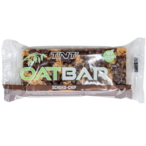 TNT Oatbar Müsli-Riegel (30x120g) • Keto Schokoriegel • Veganer Müsliriegel • Energie Riegel • Fitness Riegel • Oat Bars Schoko • Gesunder Snack mit leckerem Geschmack (Schoko-Chip) von TNT True Nutrition Technology