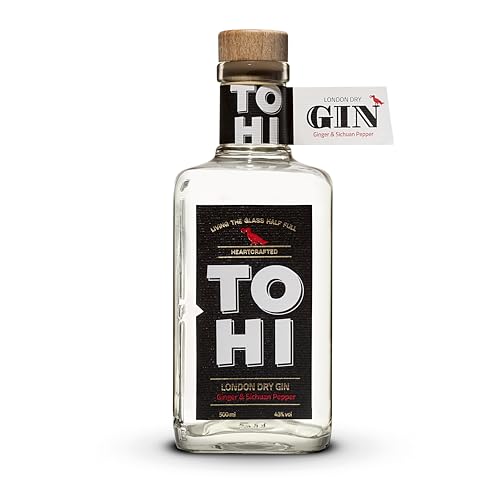 TOHI London Dry Gin | Der prämierte Gin aus Estland | Ingwer & Szechuan Pfeffer | 13 Gewürze | 500ml von TOHI