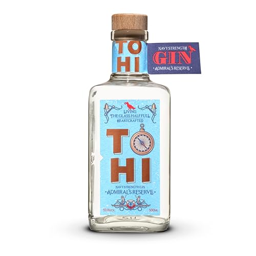 TOHI Admiral´s Reserve - Navy Strength Gin | Der prämierte Gin aus Estland | 59.1% | Marinegin | 500ml von TOHI