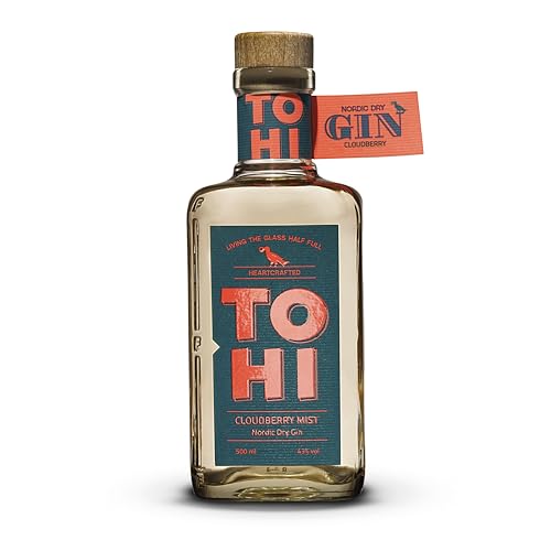 TOHI Nordic Dry Gin Cloudberry | fruchtig, aromatisch, frisch | Moltebeere, Passionsfrucht, Orange | handcrafted small batch Gin aus Estland | 43% | 500 ml von TOHI