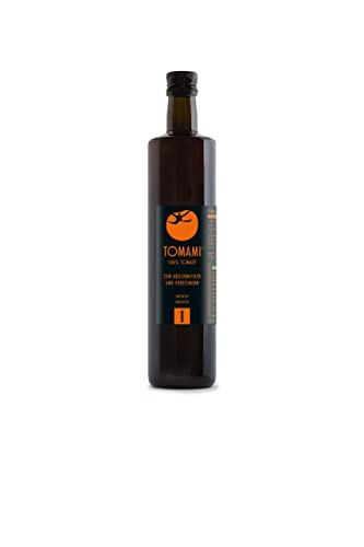 Tomami No.1 Umami Würzsauce 740ml - 100% Tomate - Vegan, Glutenfrei, Laktosefrei, Sojafrei - Intensiv-fruchtiger Geschmack - Für Fleisch, Fisch & Gemüse von TOMAMI