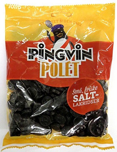 10 x DÄNISCHE PINGVIN POLÉT LAKRITZ MINI SALZLAKRITZ 250g Incl. Goodie von Flensburger Handel von TOMS