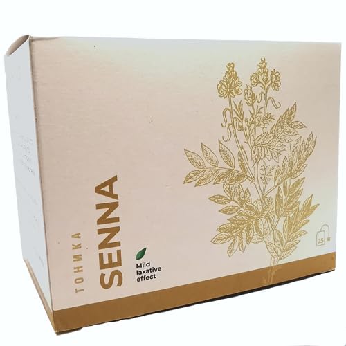 TEE Senna Cassia Senna, Detox Abführmittel Darmreinigung SENNA Blätter - 20 Teebeutel von TONIKA HERBAL TEA