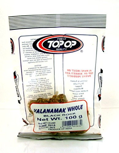 Top-Op Kala Namak Whole Black Salt Rock,100g von TOP-OP