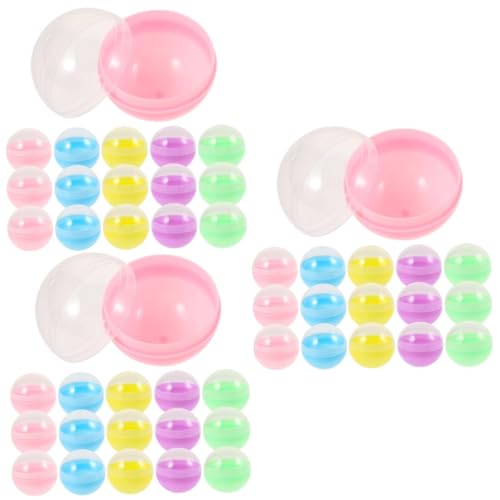 TOPBATHY 1 Satz Gacha-schale Candy-catcher-maschine Behälter Für Kaugummiautomaten Befüllbare Leere Kugeln Kapseln Für Verkaufsautomaten Preisbehälter Befüllbarer Ball Plastik 50 Stück von TOPBATHY