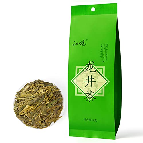 80 G Longjing Tee Chinesischer Grüner Tee Duftender Geruch Delikater Geschmack Morgentee Nachmittagstee für Gäste von TOPINCN