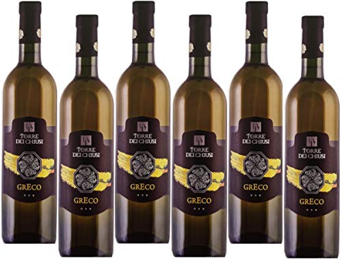 6 X 0,75l - 2018er -"Torre dei Chiusi" - Greco Beneventano - I.G.P. - Kampanien - Italien - Weißwein - Trocken von TORRE dei CHIUSI