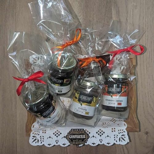 Geschenkset "Crafted Citrus Confitures" - Holztablett - Orange, Grapefruit, Zitrone, 3 Zitrusfrüchte von TP LP Tout Pour Les Papilles