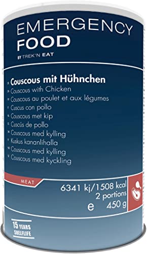 TREK'N EAT Emergency Food Couscous mit Hühnchen | Haltbare Notfallnahrung Lebensmittel von TREK'N EAT