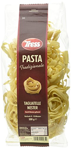 Tress Pasta Tradizionale Tagliatelle-Nester, 8er Pack (8 x 0.5 kg) von TRESS Pasta Tradizionale