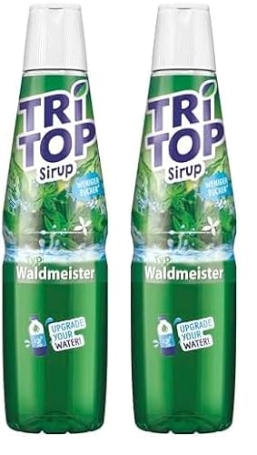 TRi TOP Waldmeister | kalorienarmer Sirup für Erfrischungsgetränk, Cocktails oder Süßspeisen | wenig Zucker (1 x 600ml) (Packung mit 2) von TRi TOP