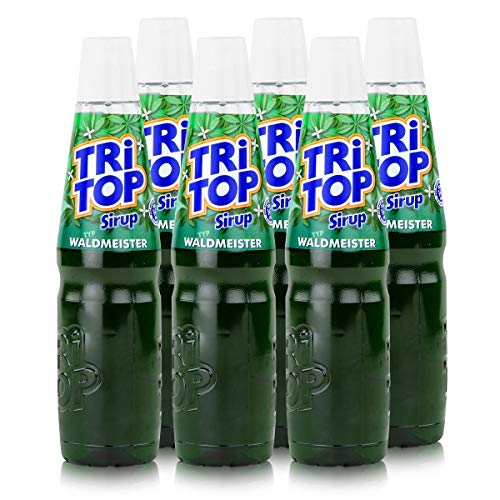 Tri Top Getränke-Sirup Waldmeister 600ml - wenig Zucker - kalorienarm (6er Pack) von TRI TOP