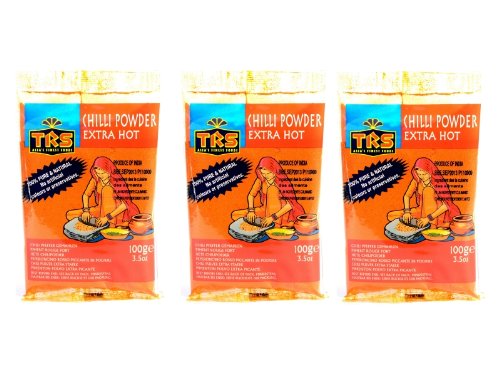 TRS - Extra scharfes Chilipulver - 3er Pack (3 x 100g) von TRS