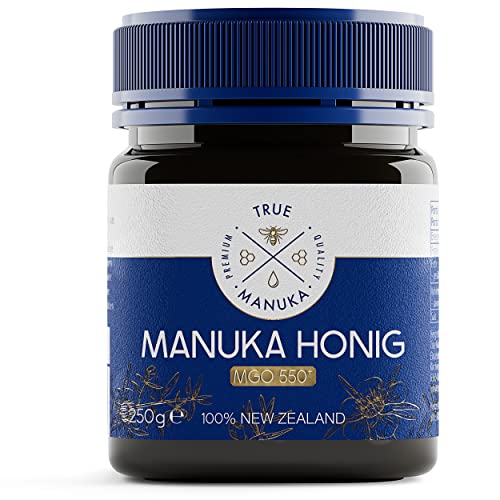 TRUE MANUKA - Manuka Honig 550 MGO [250g] - 100% Zertifiziert & Echt aus Neuseeland - Manuka Honig 250g, Honig Manuka 550, Manukahonig, Manuka - Honig, Manuka Honey, Neuseeland Honig, Manuka 550 MGO von TRUE MANUKA PREMIUM QUALITY