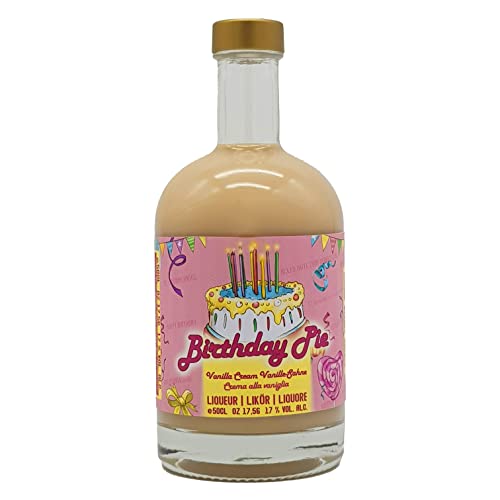 Birthday Pie Liqueur | Geburtstagskuchen Likör | Der Kuchen zum anstoßen | Happy Birthday Geschenk (Vanille, 500 ml) | Geschenk von TRYLICIOUS