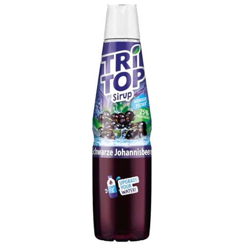 TRi TOP Getränkesirup Schwarze Johannisbeere | Sirup für Wassersprudler | 1 Flasche ergibt ca. 5 Liter Erfrischungsgetränk (1 x 600ml) von TRi TOP