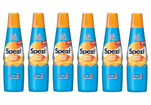 TRi TOP Spezi® ColaOrange Getränkesirup | Gleicher Geschmack wie SPEZI als Original | Besonderer Cola-Orange-Kick mit viel Frucht | Feine Mandarinen-Note und Orangenöl [6 x 500ml] von TRi TOP