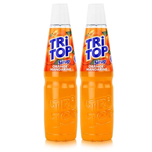 Tri Top Getränke-Sirup Orange-Mandarine 600ml - kalorienarm (2er Pack) von TRI TOP