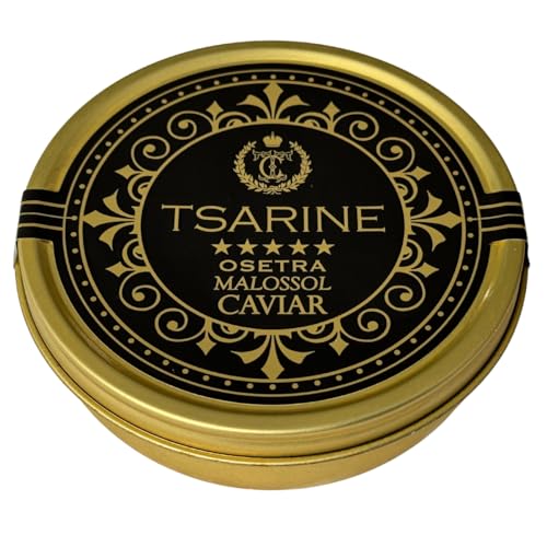 Schwarzer Störkaviar | Sibirischer Stör | Acipenser baerii | Fischkaviar | Malossol-Kaviar | Schwarzer Kaviar | Marke - TSARINE Caviar | Kostenlose Express-Kühllieferung (250g) von TSARINE Caviar