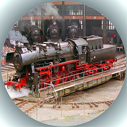 TTS-24 Premium Esspapier Oblate Tortenbild, Essbares Foto für Torten, Tortenaufleger Ø 20cm Eisenbahn T11 von Shanrya