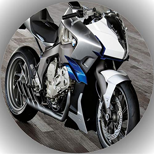 Premium Esspapier Oblate Tortenbild, Essbares Foto für Torten, Tortenaufleger Ø 20cm Motorrad T9 von TTS-24