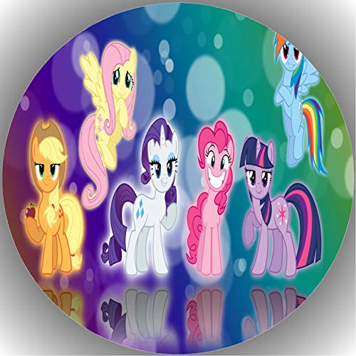 Premium Esspapier Oblate Tortenbild, Essbares Foto für Torten, Tortenaufleger Ø 20cm My little Pony T22 von TTS-24