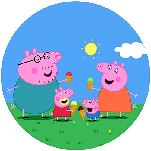 Premium Esspapier Oblate Tortenbild, Essbares Foto für Torten, Tortenaufleger Ø 20cm Peppa Pig Nr. 6 von TTS-24