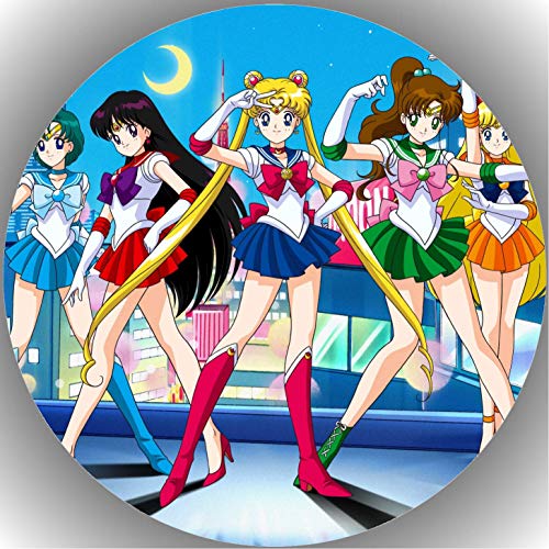 Premium Esspapier Oblate Tortenbild, Essbares Foto für Torten, Tortenaufleger Ø 20cm Sailor Moon T1 von TTS-24