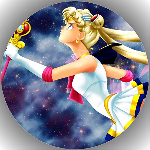 Premium Esspapier Oblate Tortenbild, Essbares Foto für Torten, Tortenaufleger Ø 20cm Sailor Moon T4 von Shanrya