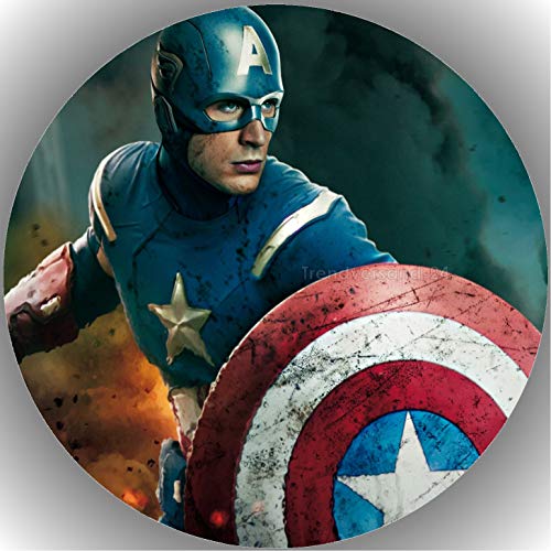 Premium Esspapier Tortenaufleger Captain America T25 von Shanrya