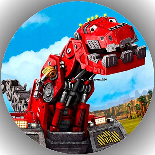 Premium Esspapier Tortenaufleger Dinotrux T1 von Shanrya