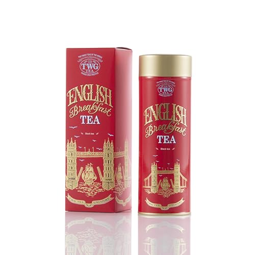 TWG Tea | English Breakfast Tea | Schwarzer Tee | Vollmundig Mit Blumigen Untertönen | Haute Couture Dose, 110G | Geschenkset von TWG Tea