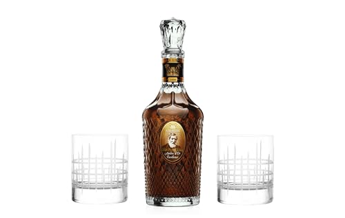 A.H. Riise Non Plus Ultra Ambre d'Or Excellence | 42% Vol | 700ml | Edler Premium-Rum inkl. hochwertigen 2 Bargläsern von Tabakland ...ALLES WAS ANMACHT!